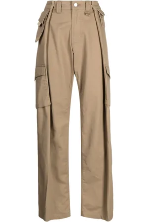 GOEN.J Pantalones cargo con diseño ancho
