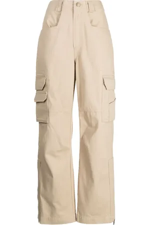 GOEN.J Pantalones cargo con diseño ancho
