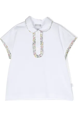 Il gufo Playera tipo polo con volantes
