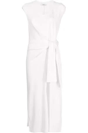 GOEN.J Vestido midi con detalle retorcido