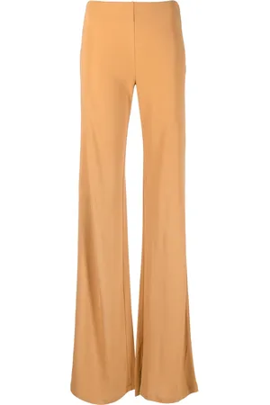 Alberta Ferretti Pantalones acampanados con tiro alto