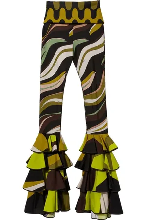 Puccini Pantalones con estampado Fiamme