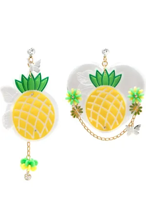 AMIR SLAMA Aretes con dije de piña