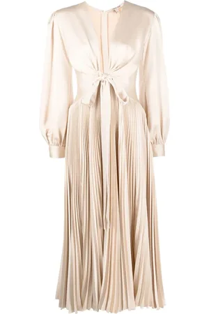 Roberto Cavalli Vestido midi de manga larga