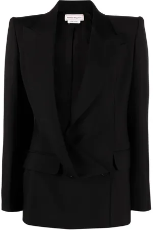 Alexander McQueen Blazer asimétrico con doble botonadura