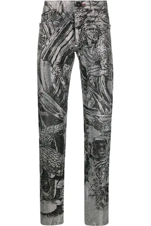 Philipp Plein Jeans con detalles de cristal