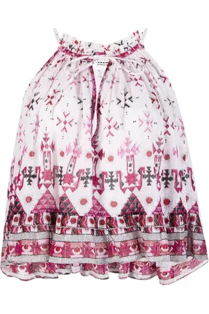 Marant Etoile Top Fabino con estampado gráfico