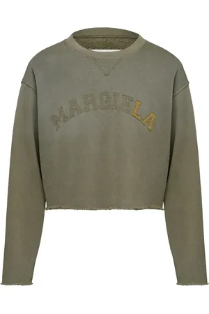 Maison Margiela Sudadera corta con logo estampado