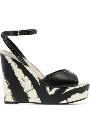Roberto Cavalli Sandalias con estampado de cebra