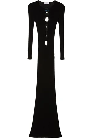 OFF-WHITE Vestido tejido con aberturas
