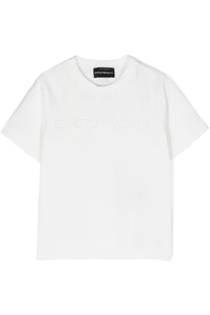 Emporio Armani Playera con logo en relieve