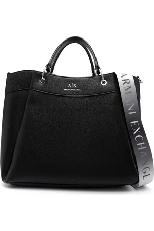 Armani Exchange Tote con sello del logo