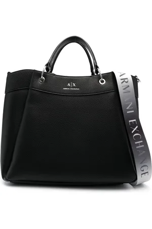 Armani Exchange Tote con sello del logo