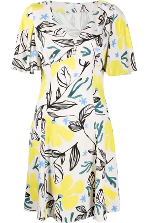 Paul Smith Vestido acampanado con estampado floral