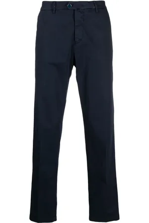 Kiton Pantalones rectos con cierre descentrado