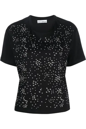 Paco rabanne Playera manga corta con apliques