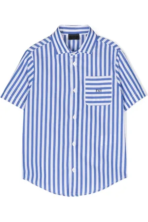 FAY Camisa a rayas de manga corta
