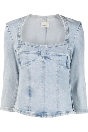 Isabel Marant Top de mezclilla Vanio