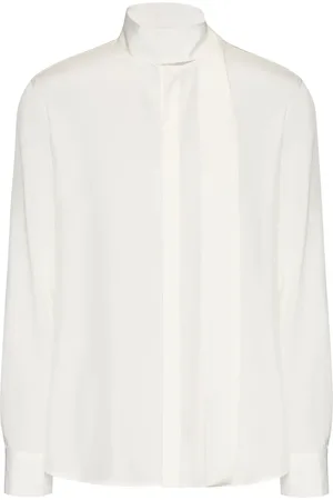 VALENTINO GARAVANI Camisa de seda con detalle de mascada