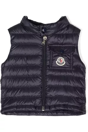 Moncler Abrigos y Chamarras - Logo-patch padded gilet jacket