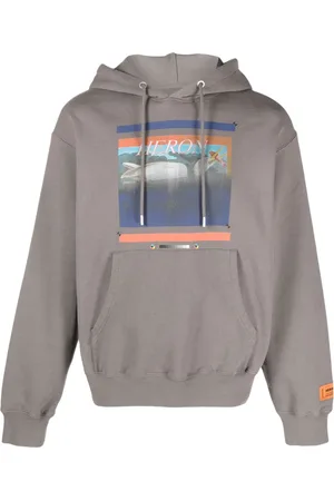 Heron Preston Hoodie con estampado gráfico