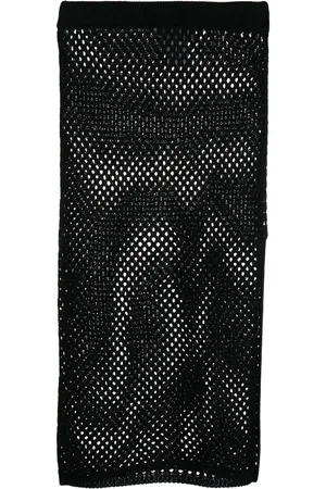 LANEUS Falda tejida con perforaciones