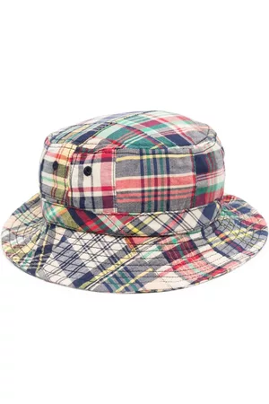 Ralph Lauren Sombreros - Plaid-check pattern sun hat