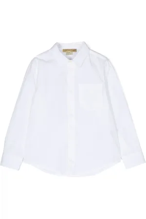 Stella McCartney Camisa de popelina con bolsillo de parche