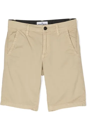 Stone Island Shorts chino con parche del logo
