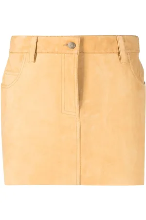 Guess Falda corta de gamuza con bordes deshilachados