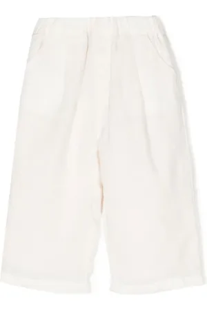 Miki House Shorts rectos con logo bordado