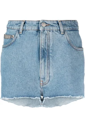 GCDS Shorts de mezclilla con tiro alto