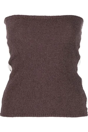 Woolrich Top tejido strapless
