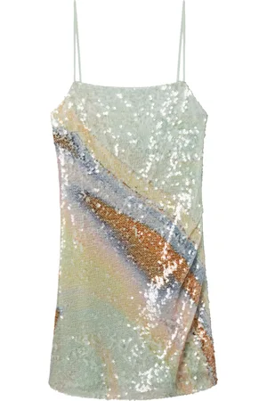 Simkhai Vestido corto con detalles de lentejuelas