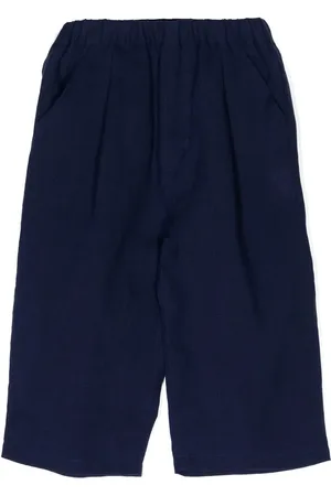 Miki House Shorts rectos con logo bordado