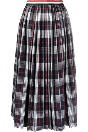 Thom Browne Falda con motivo de cuadros