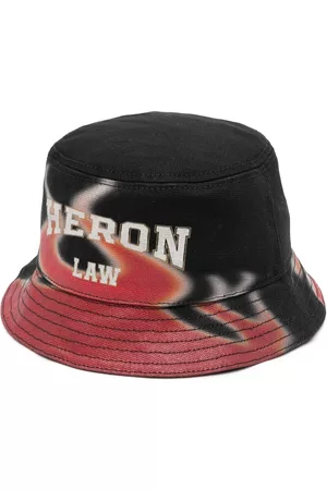 Heron Preston Hombre Sombreros - Flame-print bucket hat