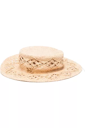 Ruslan Baginskiy Mujer Sombreros - Wide-brim straw hat