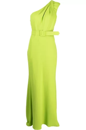 Badgley Mischka Mujer Largos - Vestido largo con un hombro descubierto