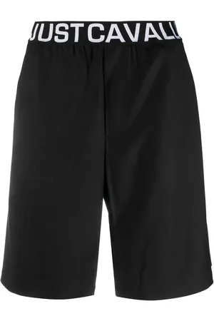 Roberto Cavalli Bermudas con logo estampado