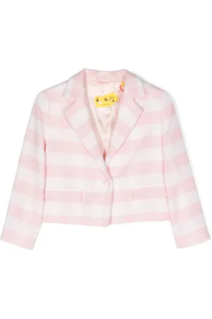 OFF-WHITE Blazer corto con motivo de rayas