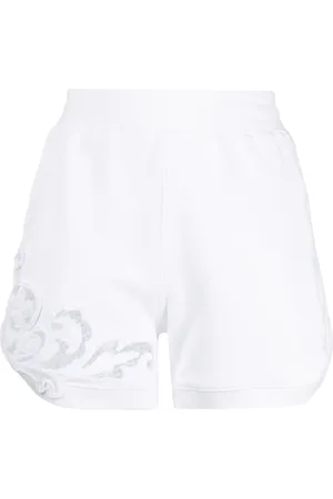 ERMANNO SCERVINO Shorts bordados de tiro alto