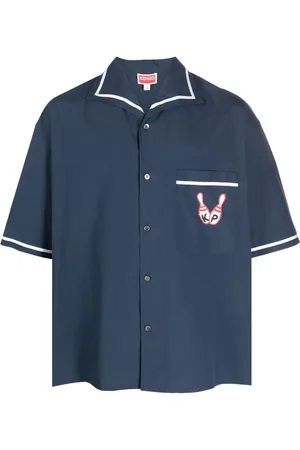Kenzo Camisa con bordado Bowling Elephant