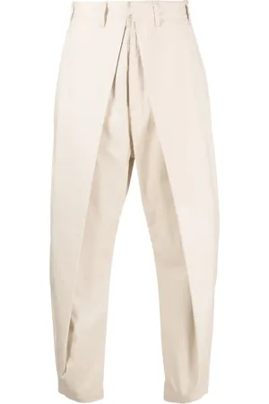 MARCELO BURLON Pantalones tapered con detalle a capas