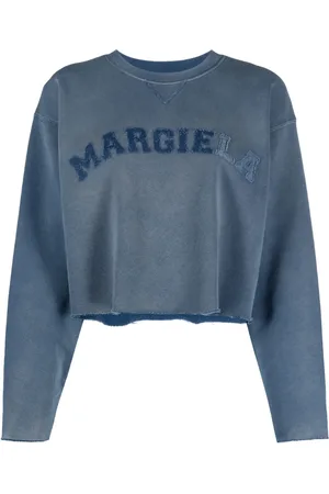 Maison Margiela Sudadera corta con parche del logo