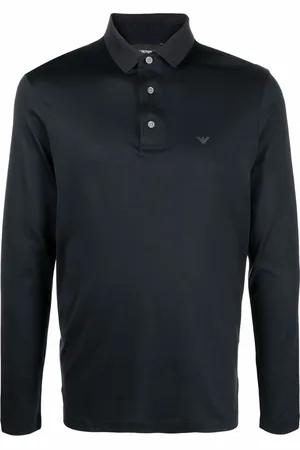 Emporio Armani Playera tipo polo con logo estampado