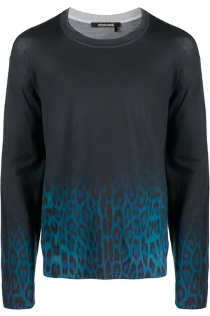 Roberto Cavalli Suéter con estampado Jaguar Degrade