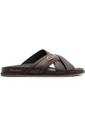 santoni Sandalias con tiras cruzadas