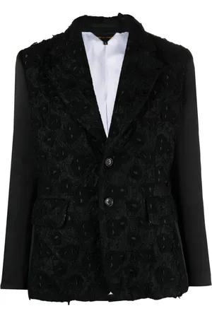 Comme des Garçons Blazer bordado con botones