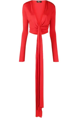 BLUMARINE Top corto con manga larga